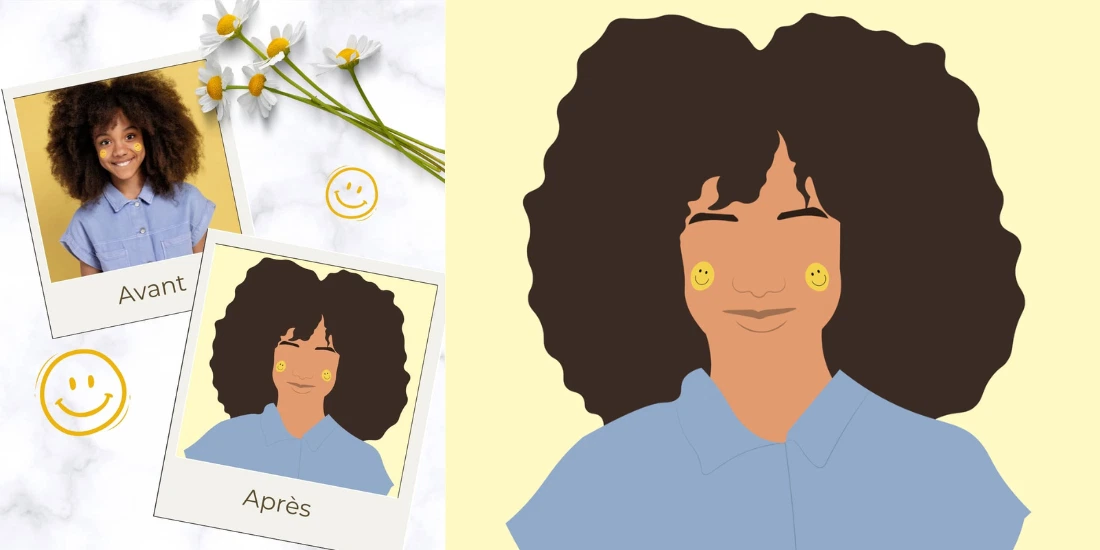 Illustration Smiley girl