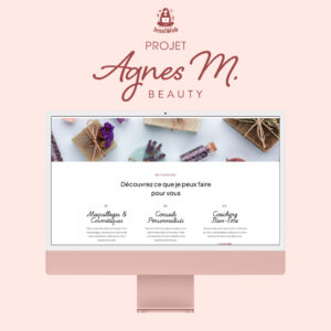 Page d'accueil du site Agnes M Beauty