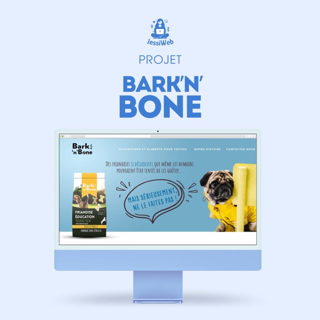 Maquette de site Bark'n'bone