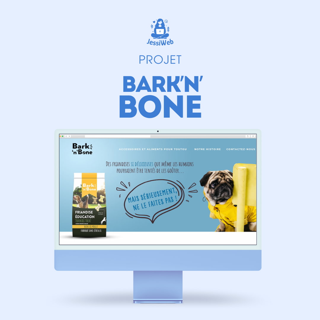 Maquette de site Bark'n'bone