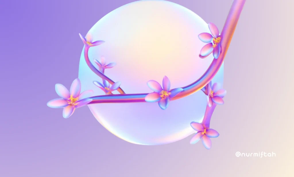 Fleur de cerisier japon 3D