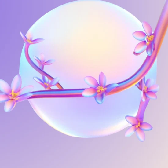 Fleur de cerisier japon 3D